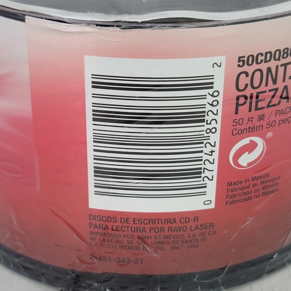 Sony CD-R 50 Pack 700 MB 1x-48x Open Package - Picture 6 of 7